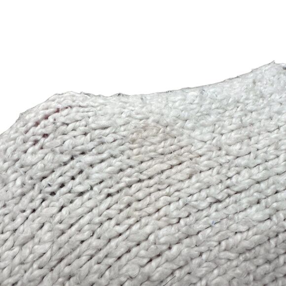 Free People Sweater Womens Medium Off-White Cotton Knitted Crew Neck Long Sleeve - Picture 11 of 12